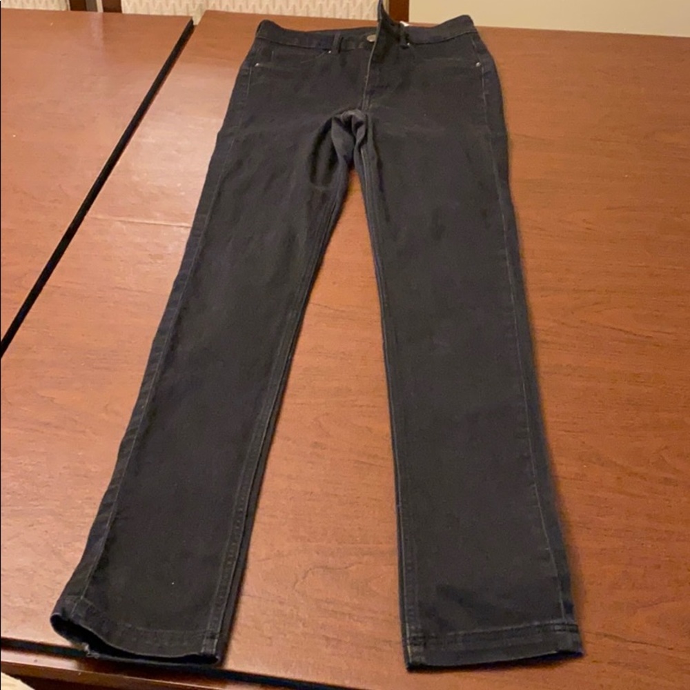 Black denim jeans
